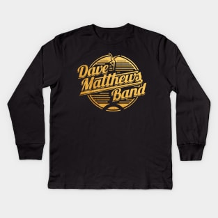 #DMBLOGO Dave Matthews Band Gold Kids Long Sleeve T-Shirt